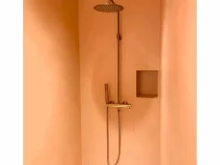 Luisa Columna de ducha mecánica cobre cepillado^Essebagno Clearance