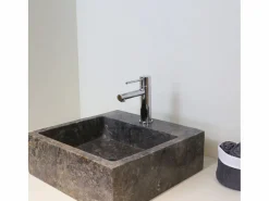 Essebagno Luisa mezclador bajo de lavabo cromado Plateado Outlet