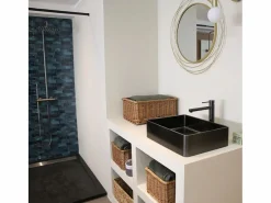 Luisa mezclador de lavabo alto gris metalizado^Essebagno Clearance