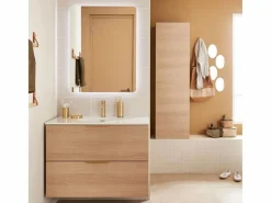 Essebagno Luisa mezclador de lavabo bajo oro cepillado Dorado Clearance