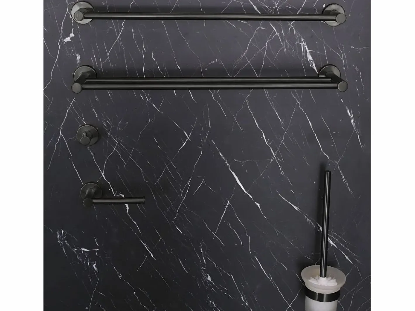 Luisa portarrollos gris metalizado^Essebagno Clearance