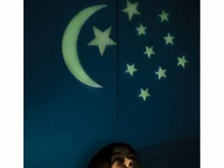 Luna y 12 estrellas fosforescentes 4M Multicolor New