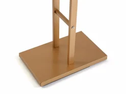 Versa Lund Galán de Noche Moderno Multifuncional con 2 Perchas o Colgadores para Ropa de Hombre o Mujer, , 100x20x52cm Dorado Clearance