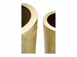 Maceta Goldely Tris cm Ø50.8x114.9-40x92.7-29.8x70.5 Dorado Discount