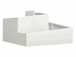 Maceta para Jardín | Jardinera | Macetero 80 x 80 x 50 cm Blanco Best