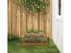 Macetero|Maceta para Jardín | Jardinera | Macetero Oxidado 90 x 90 x 35 cm Acero oxidado