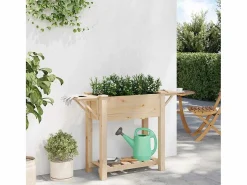 Jardinera|Maceta para Jardín | Jardinera | Macetero con estante 111 x 37 x 76.5 cm