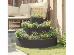 Maceta para Jardín | Jardinera | Macetero 90 x 90 x 20 cm Acero^ Discount