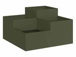 Maceta para Jardín | Jardinera | Macetero oliva 100 x 100 x 48 cm Acero^ Discount