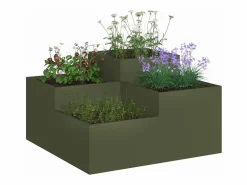Maceta para Jardín | Jardinera | Macetero oliva 100 x 100 x 48 cm Acero^ Discount