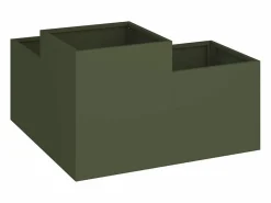 Maceta para Jardín | Jardinera | Macetero oliva 100 x 100 x 48 cm Acero^ Discount