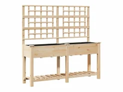 Maceta para Jardín | Jardinera | Macetero con estante 161 x 46 x 152.5 cm Beige Sale