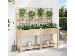 Maceta para Jardín | Jardinera | Macetero con estante 161 x 46 x 152.5 cm Beige Sale