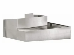 Maceta para Jardín | Jardinera | Macetero 100 x 100 x 50 cm Acero inoxidable Plateado New