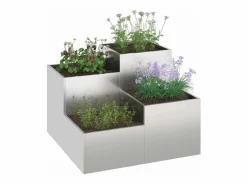 Maceta para Jardín | Jardinera | Macetero 80 x 80 x 60 cm Acero inoxidable^ Discount
