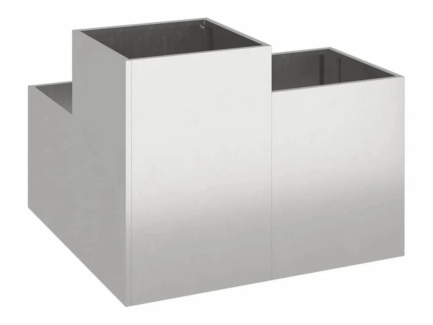Maceta para Jardín | Jardinera | Macetero 80 x 80 x 60 cm Acero inoxidable^ Discount