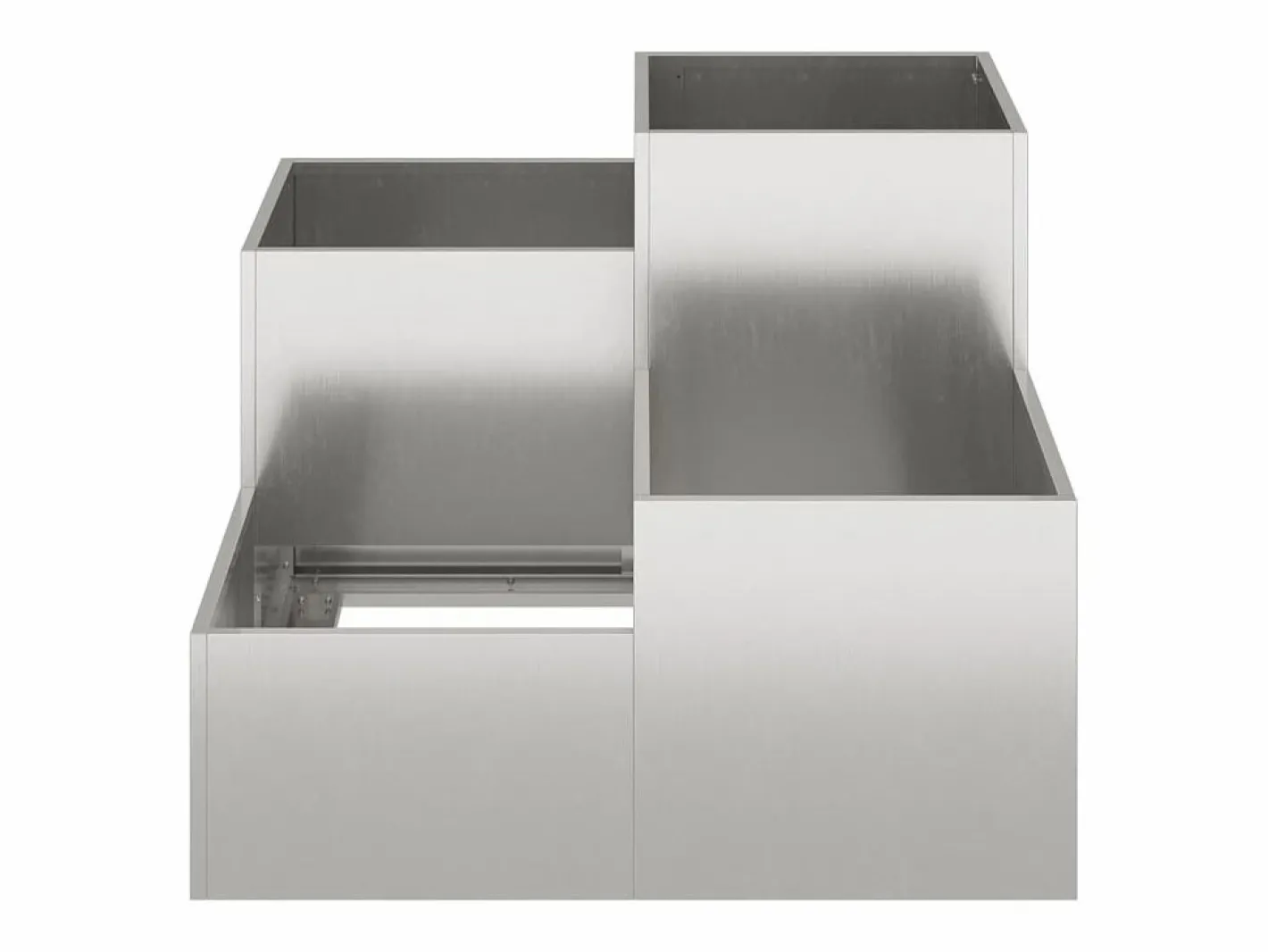 Maceta para Jardín | Jardinera | Macetero 80 x 80 x 60 cm Acero inoxidable^ Discount