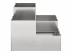 Maceta para Jardín | Jardinera | Macetero 80 x 80 x 60 cm Acero inoxidable^ Discount