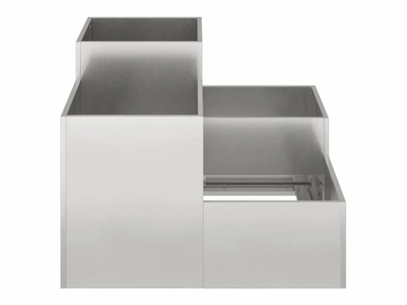 Maceta para Jardín | Jardinera | Macetero 80 x 80 x 60 cm Acero inoxidable^ Discount