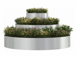 Macetero|Maceta para Jardín | Jardinera | Macetero 120 x 120 x 20 cm Acero galvanizado