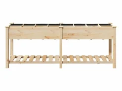 Maceta para Jardín | Jardinera | Macetero con estante 203.5 x 53 x 76.5 cm^