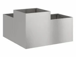 Macetero|Maceta para Jardín | Jardinera | Macetero 80 x 80 x 48 cm Acero inoxidable