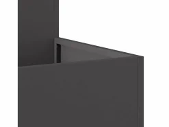 Maceta para Jardín | Jardinera | Macetero 100 x 100 x 48 cm Acero Negro Clearance