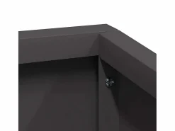 Maceta para Jardín | Jardinera | Macetero 60 x 60 x 50 cm Acero Negro Clearance