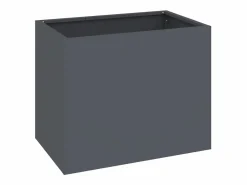 Maceta para Jardín | Jardinera | Macetero Antracita Acero laminado en frío Gris Outlet