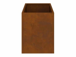 Macetero|Maceta para Jardín | Jardinera | Macetero Marrón 50 x 32 x 40 cm Acero Envejecido