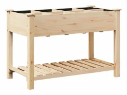Maceta para Jardín | Jardinera | Macetero con estante 115 x 59 x 76.5 cm^ Hot