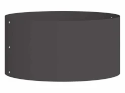 Maceta para Jardín | Jardinera | Macetero 40 x 40 x 20 cm Acero Negro Clearance