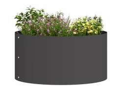 Maceta para Jardín | Jardinera | Macetero 40 x 40 x 20 cm Acero Negro Clearance