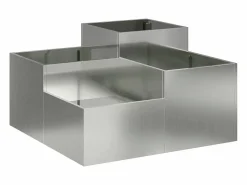Maceta para Jardín | Jardinera | Macetero 80 x 80 x 48 cm Acero galvanizado^ Discount