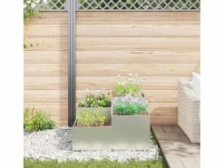 Maceta para Jardín | Jardinera | Macetero 80 x 80 x 48 cm Acero galvanizado^ Discount