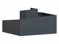 Maceta para Jardín | Jardinera | Macetero Antracita 80 x 80 x 50 cm^ Best