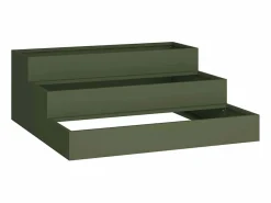 Maceta para Jardín | Jardinera | Macetero oliva 90 x 90 x 35 cm Acero Verde Online