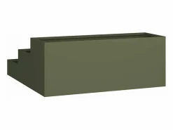 Maceta para Jardín | Jardinera | Macetero oliva 90 x 90 x 35 cm Acero Verde Online