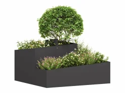 Maceta para Jardín | Jardinera | Macetero 80 x 80 x 50 cm Acero laminado en frío^ Outlet