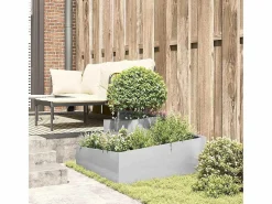 Macetero|Maceta para Jardín | Jardinera | Macetero 80 x 80 x 50 cm Acero inoxidable