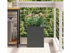 Maceta para Jardín | Jardinera | Macetero 32 x 32 x 40 cm Acero laminado en frío^ Hot