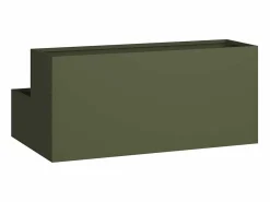 Maceta para Jardín | Jardinera | Macetero oliva 100 x 60 x 45 cm Acero^ Online