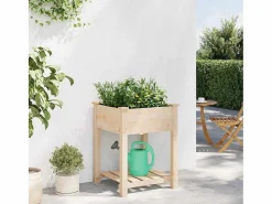 Jardinera|Maceta para Jardín | Jardinera | Macetero con estante 60.5 x 60 x 76.5 cm