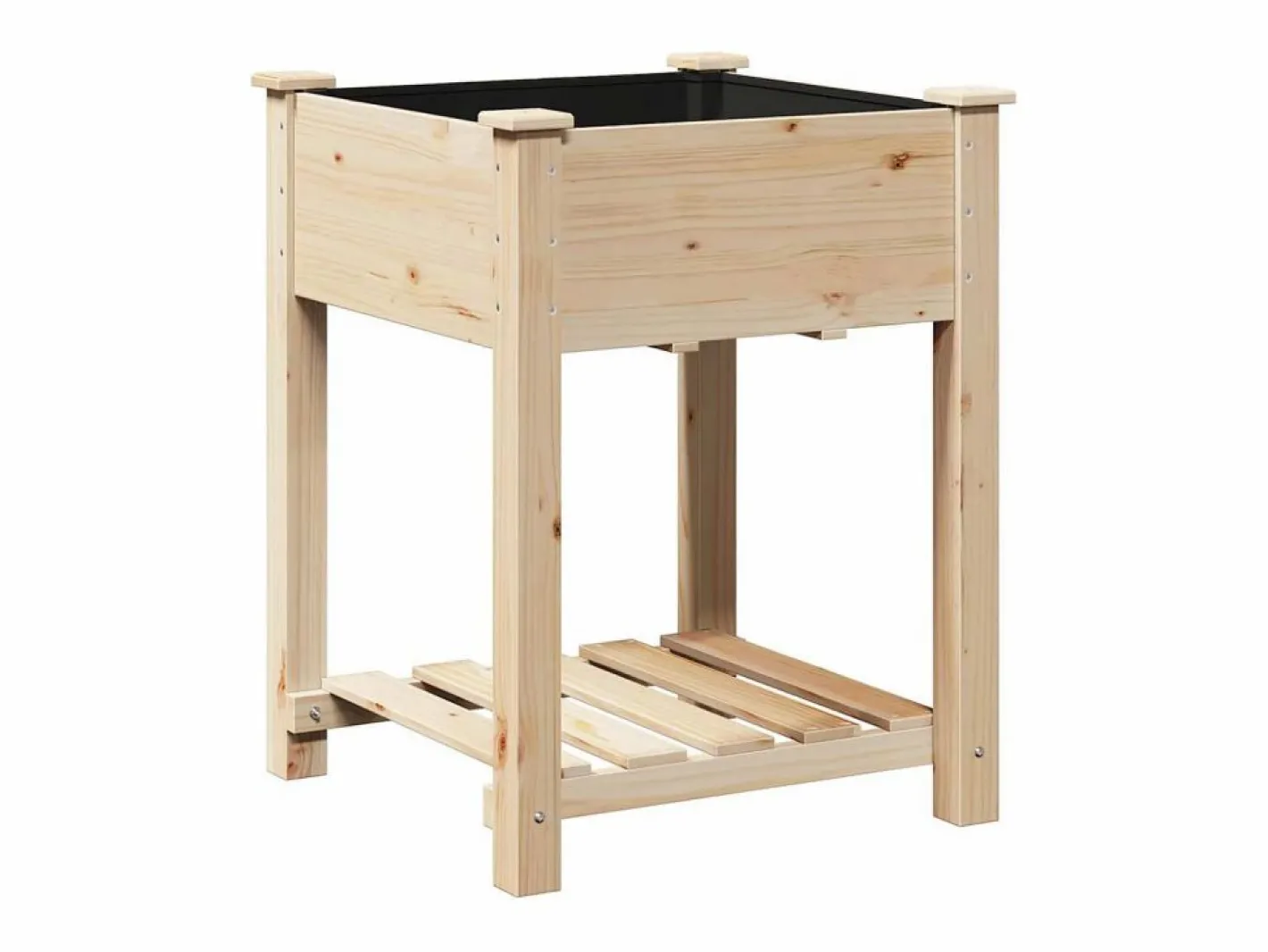 Jardinera|Maceta para Jardín | Jardinera | Macetero con estante 60.5 x 60 x 76.5 cm