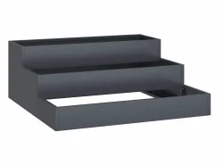 Maceta para Jardín | Jardinera | Macetero Antracita 90 x 90 x 35 cm Acero Gris Online