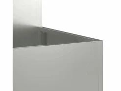 Maceta para Jardín | Jardinera | Macetero 100 x 100 x 48 cm Acero galvanizado Plateado Hot