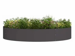 Maceta para Jardín | Jardinera | Macetero 120 x 120 x 20 cm Acero Negro Best
