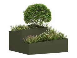 Macetero|Maceta para Jardín | Jardinera | Macetero oliva 80 x 80 x 50 cm
