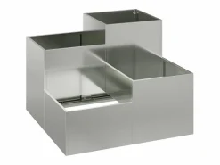 Maceta para Jardín | Jardinera | Macetero 100 x 100 x 60 cm Acero galvanizado^