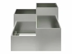 Maceta para Jardín | Jardinera | Macetero 100 x 100 x 60 cm Acero galvanizado^